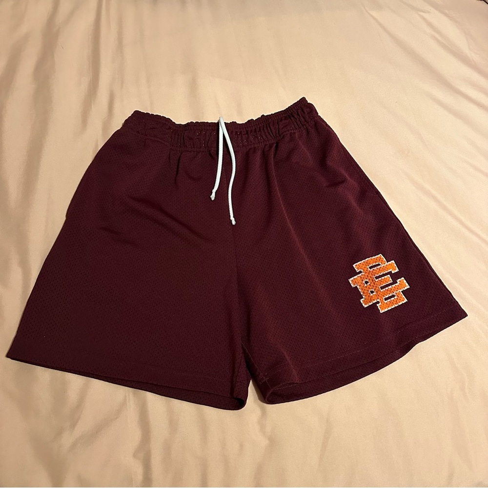 Eric Emanuel EE maroon mesh casual shorts
